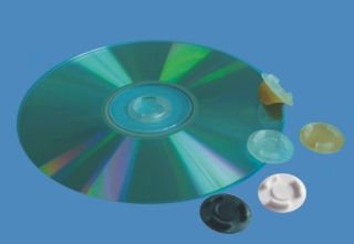 Plastikowe krki do mocowania pyty CD